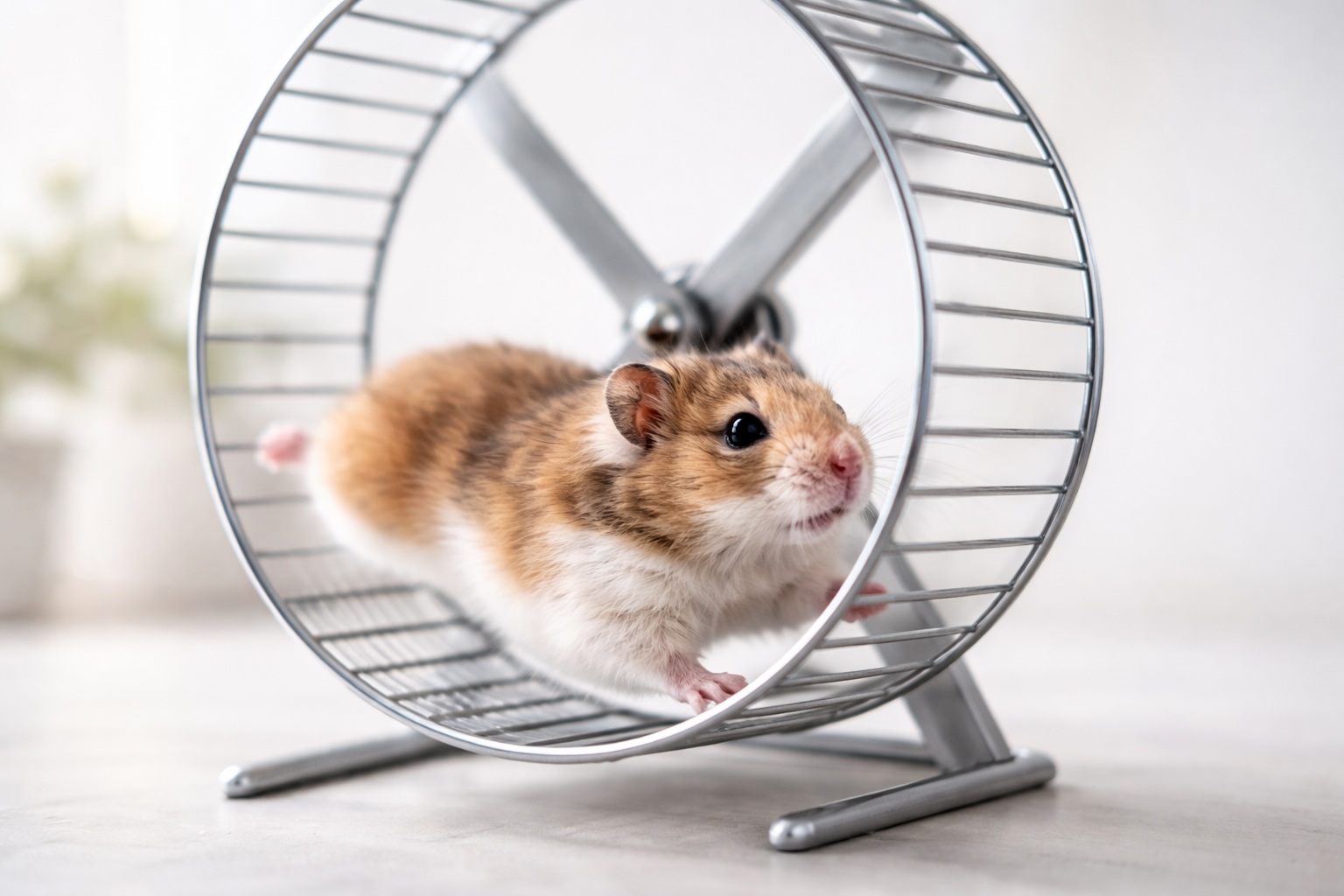 Hamster im Rad Führungskräfte müssen heraus aus dem Hamsterrad